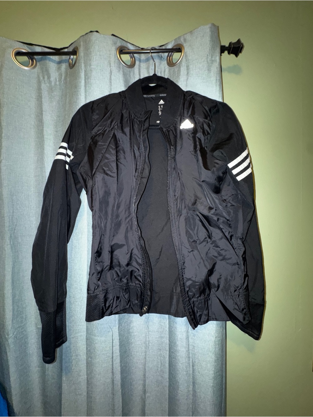 Adidas Black Lightweight Bomber Jacket